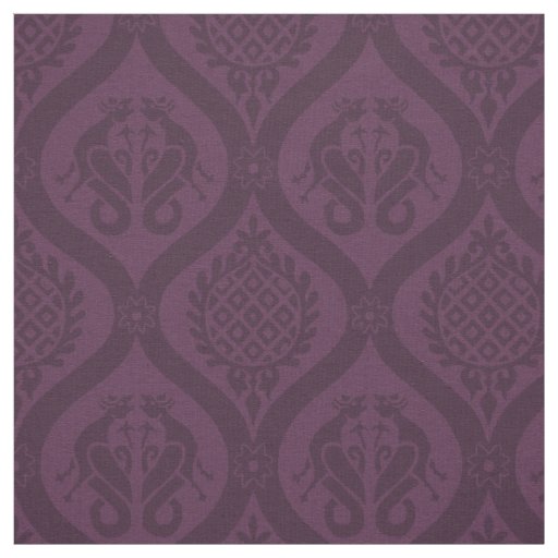Wyvern Ogee, Aubergine Fabric