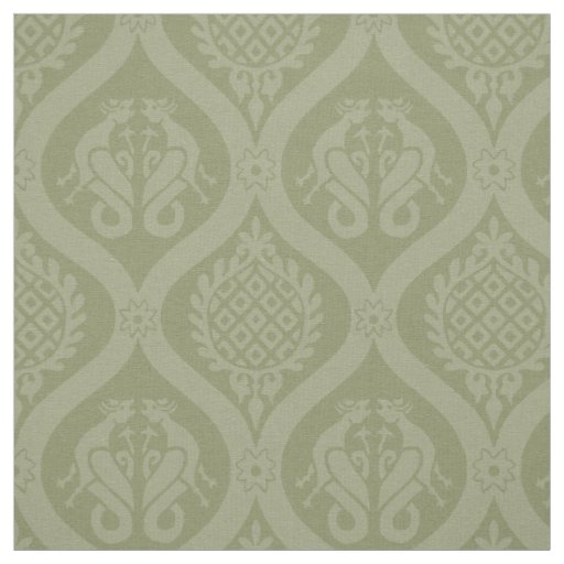 Wyvern Ogee, Spring Green Fabric