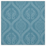 Wyvern Ogee, Turquoise Fabric