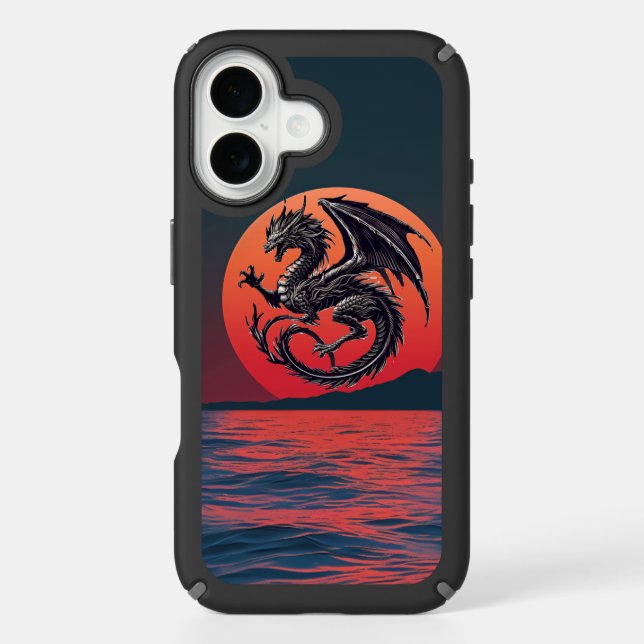 Wyvern Soaring Over Sunset Ocean  Speck iPhone Case (Front)