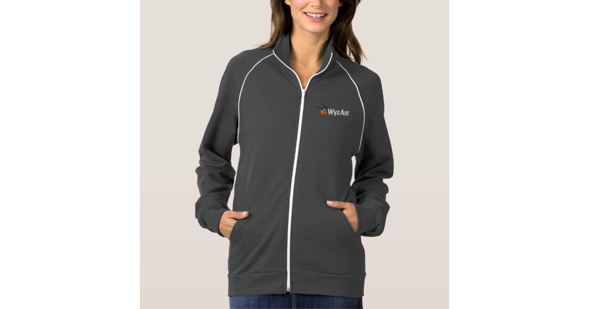 WyzAnt White Logo Track Jacket | Zazzle.com