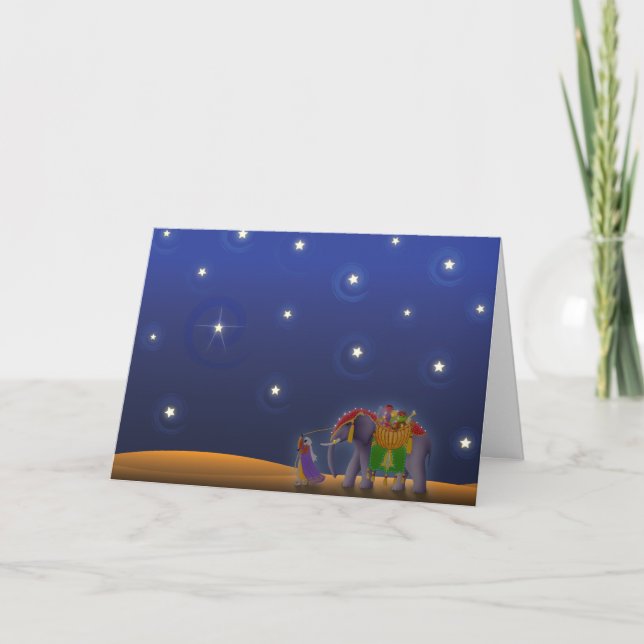 X001 Starry Holiday Night Card (Front)