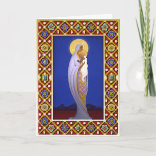 X006 Jeweled Madonna Holiday Card