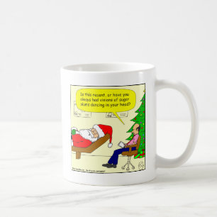 x30 Santa talks to his therapist - Cartoon Coffee Mug