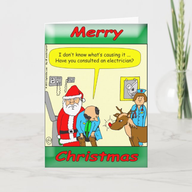 x48 needs a doctor or an electrician? holiday card (Front)