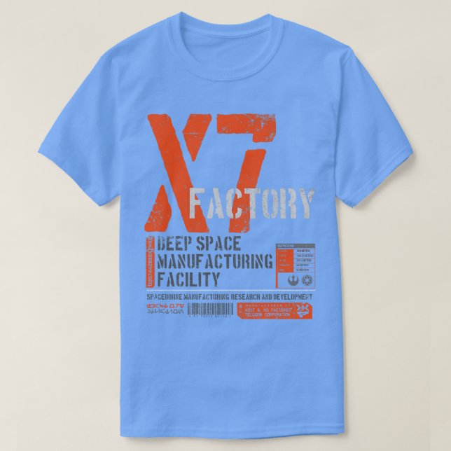 X7 Factory Station T-Shirt (Design Front)