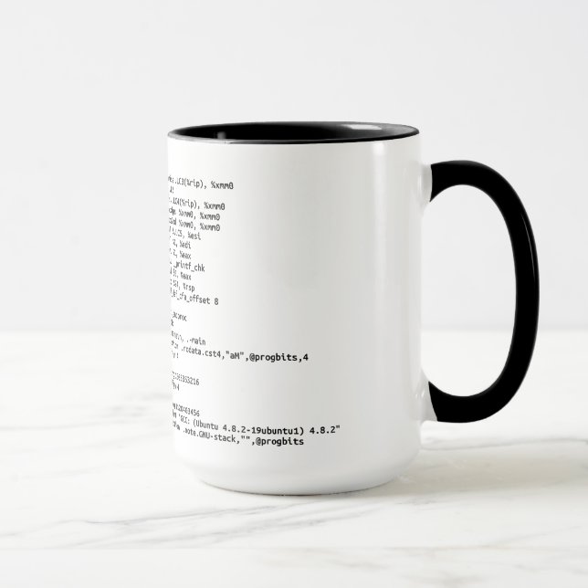 x86 Assembly "Amount of Coffee" Mug (Right)
