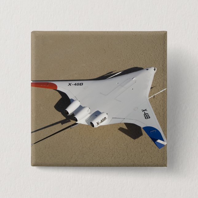 X-48B Blended Wing Body unmanned aerial vehicle 2 Pinback Button (Front)