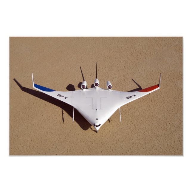 X-48B Blended Wing Body unmanned aerial vehicle 3 Photo Print (Front)