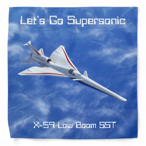 X_59 Low Boom Supersonic Jet Aircraft Bandana