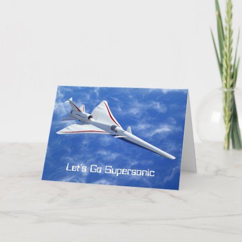 X_59 Low Boom Supersonic Jet Aircraft Card