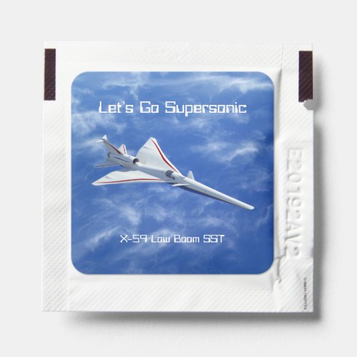 X_59 Low Boom Supersonic Jet Aircraft Hand Sanitizer Packet