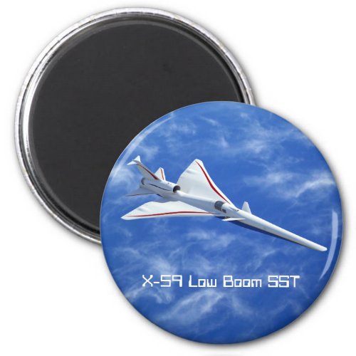 X_59 Low Boom Supersonic Jet Aircraft Magnet