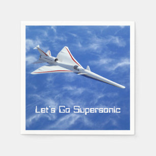 X-59 Low Boom Supersonic Jet Aircraft Napkins