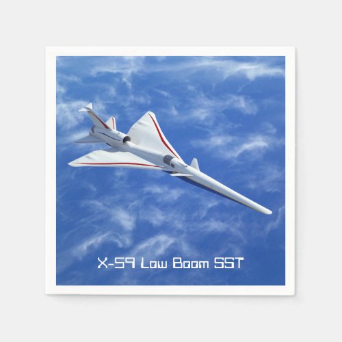 X_59 Low Boom Supersonic Jet Aircraft Napkins