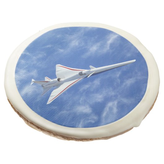 X-59 Low Boom Supersonic Jet Aircraft Sugar Cookie (Angled)