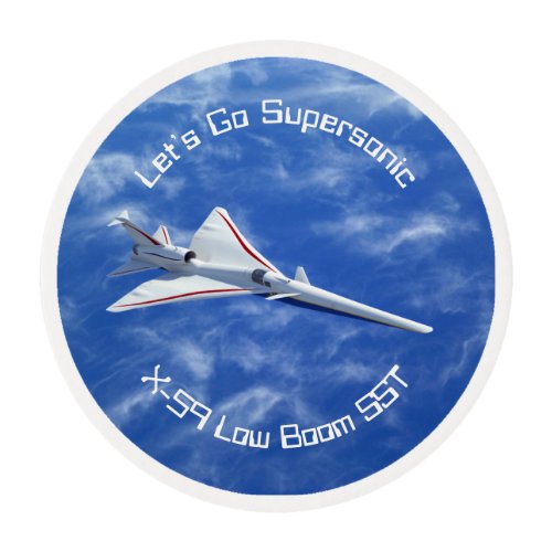 X_59 Low Boom Supersonic Jet Edible Frosting Rounds