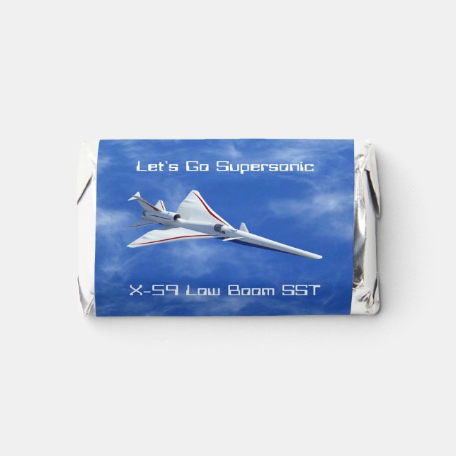 X-59 Low Boom Supersonic Jet Hershey's Miniatures (Front)