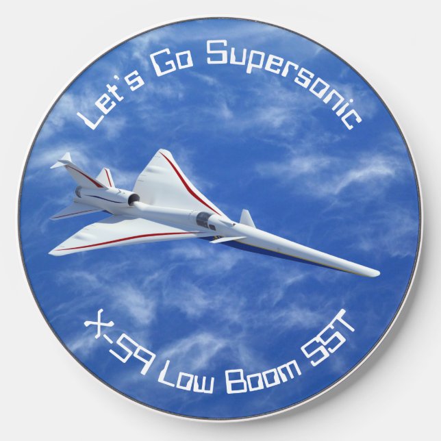X-59 Low Boom Supersonic Jet Wireless Charger (Front)