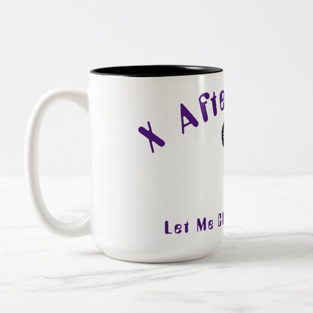 X after hours podcast Two-Tone coffee mug (Left)