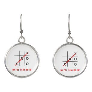 x and o, maybe tomorrow earrings