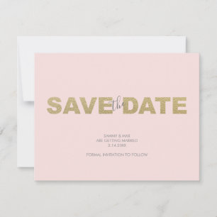 X and O Valentine's Day Wedding Save The Date