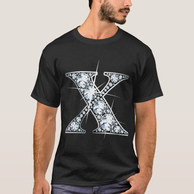"X" Diamond Bling T-Shirt (Front)