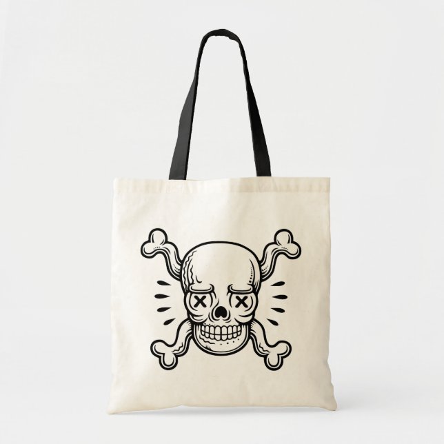 X-Eyed Pirate Tote Bag (Front)