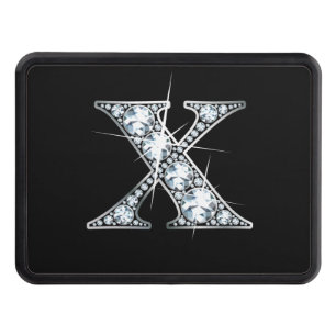 X Faux-"Diamond Bling" Trailer Hitch Cover