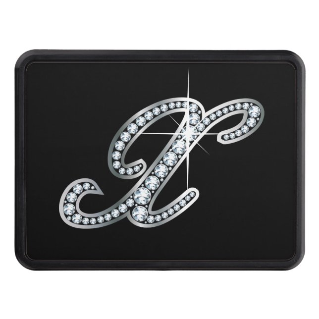 X Faux-"Diamond Bling" Trailer Hitch Cover (Front)