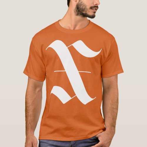 X gothic monogram T_Shirt
