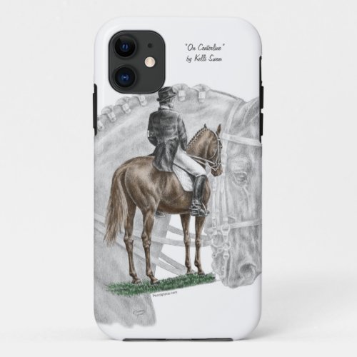 X_Halt Salute Dressage Horse iPhone 11 Case