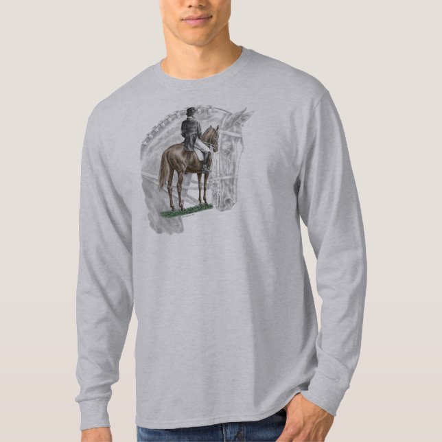 X-Halt Salute Dressage Horse T-Shirt (Front)