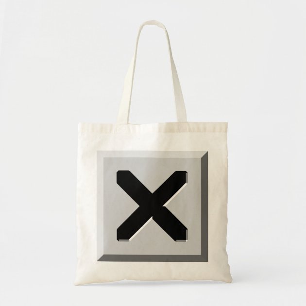 X Icon Tote Bag | Zazzle