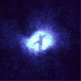 X in Whirlpool Galaxy M51 Cutout
