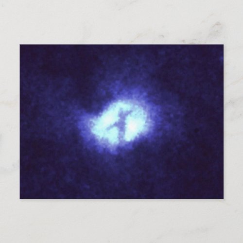 X in Whirlpool Galaxy M51 Postcard