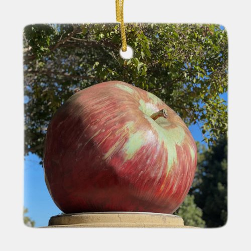 XITINERARIES Giant Apple Ceramic Ornament