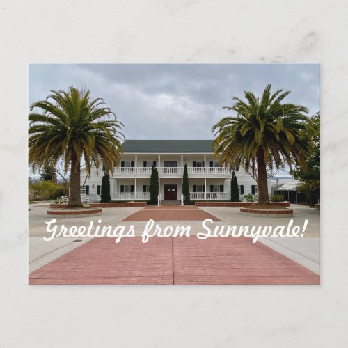 XITINERARIES Greetings from Sunnyvale Postcard