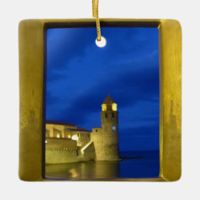 X.ITINERARIES: Medieval Lighthouse Ceramic Ornament (Front)