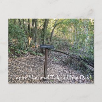 X.ITINERARIES: National Take a Hike Day Postcard