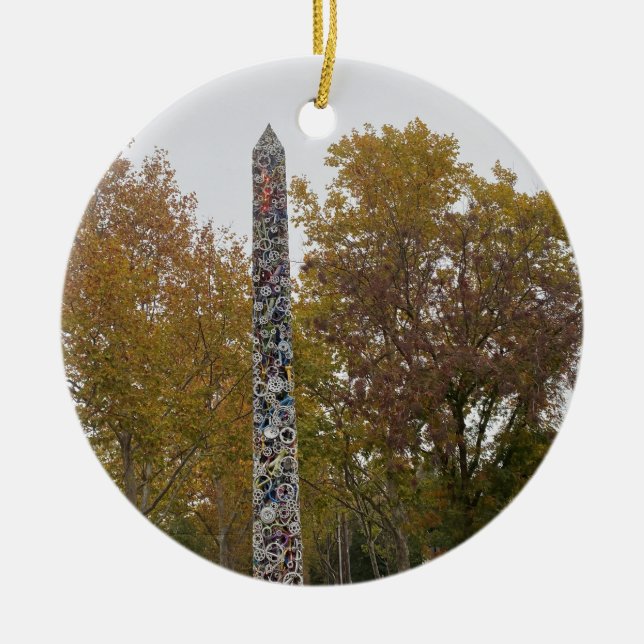 X.ITINERARIES: The Needle Ceramic Ornament (Front)