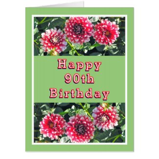X-large 90th Birthday Tribute/floral/customizable