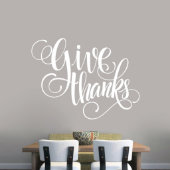 X-Large Give Thanks Script Wall Decal (X-Large)