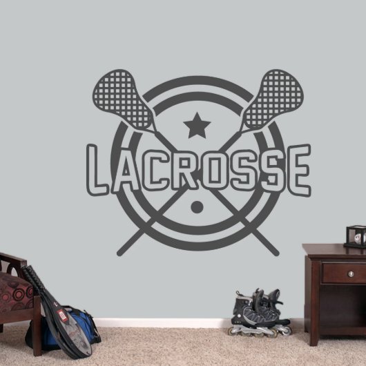 X-Large Lacrosse Wall Decal (X-Large)