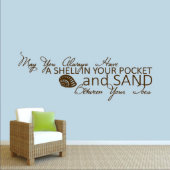 X-Large Shell In Your Pocket Mocha Wall Decal (Front)