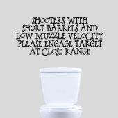 X-Large Shooters With Short Barrels Wall Decal (X-Large)