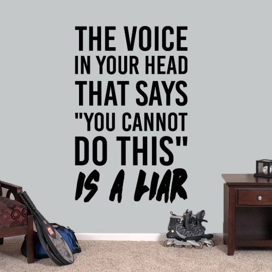X-Large The Voice In Your Head Wall Decal (X-Large)