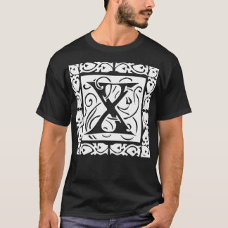 X Letter Initial Monogram Alphabet dragon ball T-Shirt