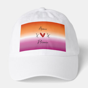 X Love X Sunset Lesbian Flag Hat