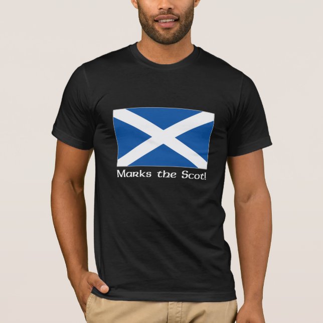 X Marks the Scot - Black T-Shirt (Front)